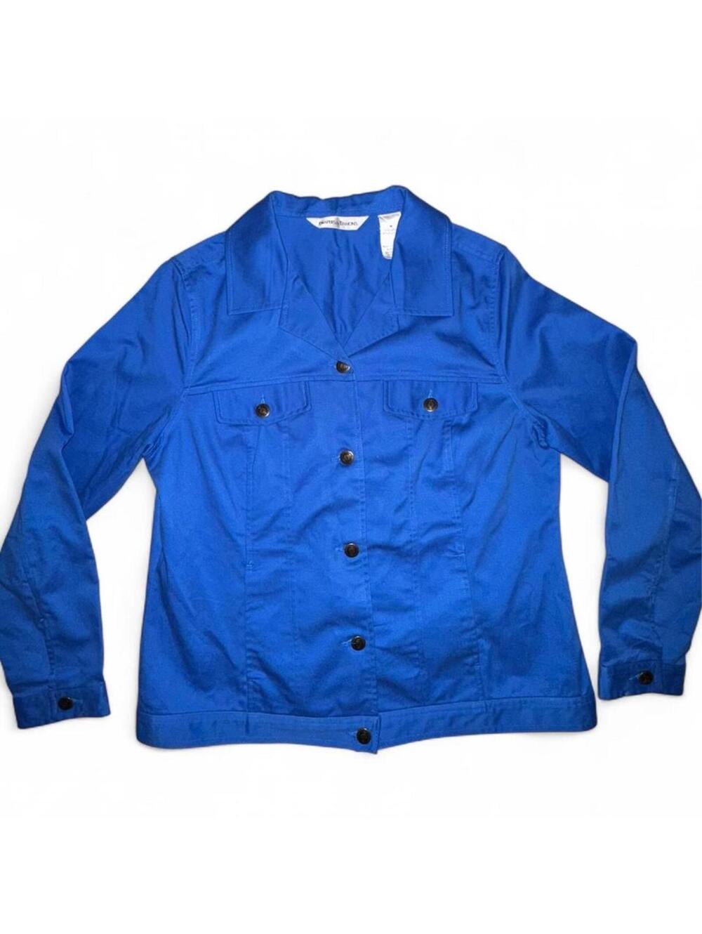 Draper’s & Damon’s Cobalt Blue Utility Jacket Women’s Medium